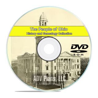 Ohio Oh,  People Civil War Stories History & Genealogy 325 Rare Books Dvd Cd B14