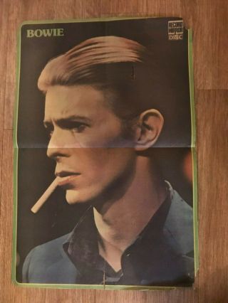 David Bowie Very Rare Young Americans Poster Record Mirror And Disc Circa 1974