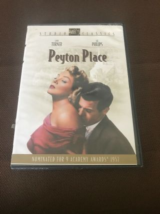 Peyton Place (1957) Rare Studio Classics Dvd Lana Turner Lloyd Nolan Lee Phillip