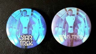 Rare 1979 Star Trek The Motion Picture Movie Promo Button Set - Captain Kirk Pin