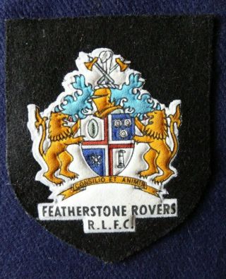 Rare Featherstone Rovers Rugby League Cloth Badge/patch | Rlfc