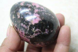 336g Rare Natural Red Tourmaline Crystal Polishing Eggs Healing K25