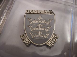 Rare Old Hull Rugby League Football Club Metal Press Pin Badge