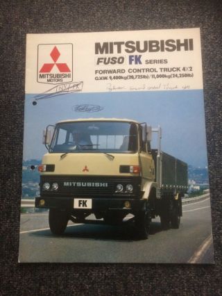 Mitsubishi Fuso Fk Series Truck Brochure 1980 - Rare