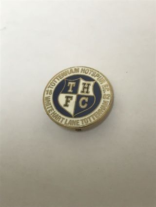 Very Rare & Old Tottenham Spurs Supporter Enamel Badge - Smart Thfc Design