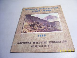 Rare 1949 National Wildlife Federation Restoration Week Poster Stamp Album