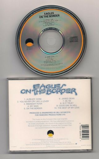 EAGLES - On the border CD rare early press Asylum 7E - 1004 - 2 2