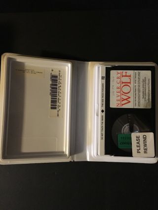 Vintage 1980’s Never Cry Wolf Betamax Cassette Movie Beta Video RARE 3