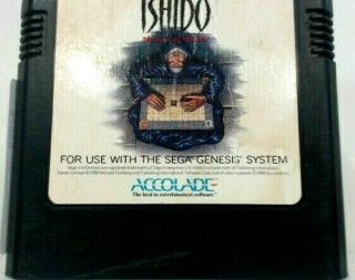 Ishido: The Way Of Stones Sega Genesis Video Game Cartridge Only Rare Game