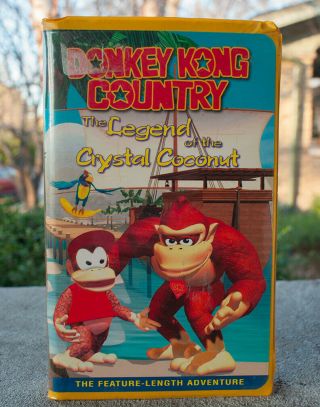 Donkey Kong Country: Legend Of The Crystal Coconut (vhs) Rare Clamshell Nintendo