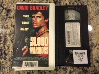 Blood Warriors Rare Oop Vhs Not On U.  S.  Dvd David Bradley,  Martial Arts Htf