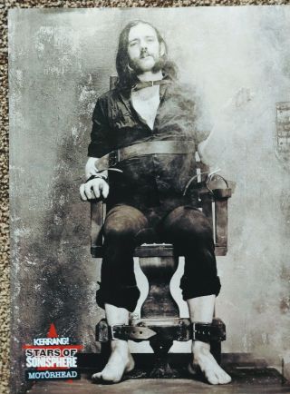 Lemmy / Motorhead - Kerrang Poster - Stars Of Sonisphere - Rare