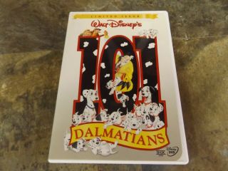 Disney 101 Dalmatians Dvd (1999) Limited Issue Cover Rare Oop W/ Insert