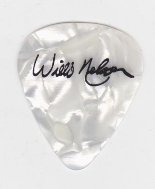 Rare Collectible Willie Nelson Signature Guitar Pick Country Music Outlaw Cowboy