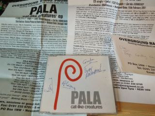 Rare Signed - Pala,  Cat Like Creatures - 2000 Cd.  Signed By All Of The Band