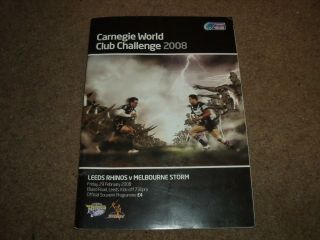 Rare 2008 Rugby League World Club Challenge Leeds Rhinos V Melbourne Storm