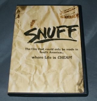 Snuff (dvd,  2003) Rare Oop Limited Horror Sleaze