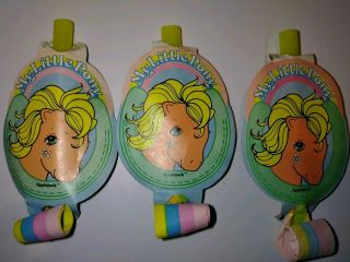 3 Vintage G1 My Little Pony Applejack Party Favors Rare Hard To Find.