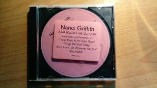 Nanci Griffith Aaa Radio Live Sampler Rare Ltd Edition 4 Track Cd