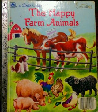 The Happy Farm Animals,  A Little Golden Book,  Children 