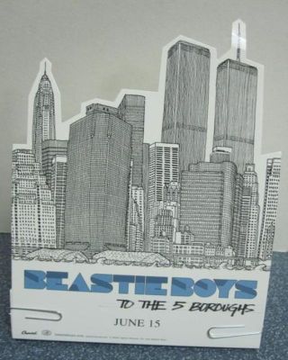 Beastie Boys 2004 To The 5 Boroughs Promotional 3d Counter Display Rare