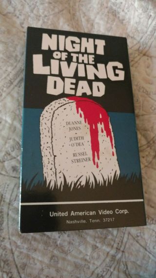 Early,  Rare Classic 1991 Night Of The Living Dead Vhs United American Video Corp