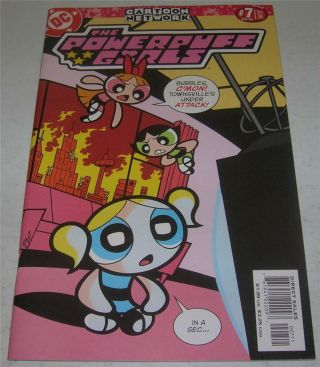 Powerpuff Girls 7 (dc Comics 2000) Remote Controlled Cartoon Network (vf -) Rare