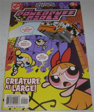 Powerpuff Girls 9 (dc Comics 2001) Creature At Large Cartoon Network (vf) Rare