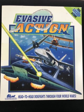 Evasive Action Head To Head Combat Flight Simulator Big Box Complete Rare