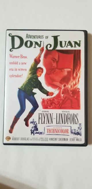 Adventures Of Don Juan - Warner Dvd - Oop/rare - - Errol Flynn - Region 1