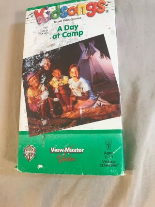 Vintage 1990 Kidsongs Vhs A Day At Camp Kid Song View - Master Rare