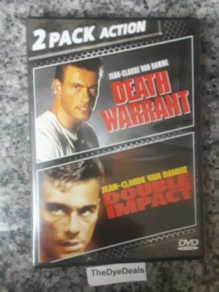 Death Warrant / Double Impact Dvd Jean - Claude Van Damme - Rare Box