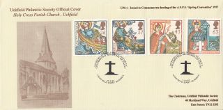 Rare Uckfield Official Fdc 1997 Full Set Of Missions Of Faith Stamps.