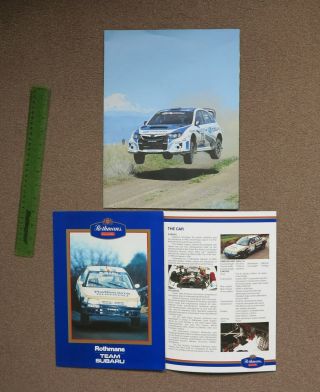 RARE Subaru stuff - brochure/poster McRae. 3
