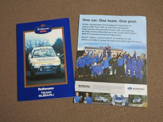 RARE Subaru stuff - brochure/poster McRae. 5
