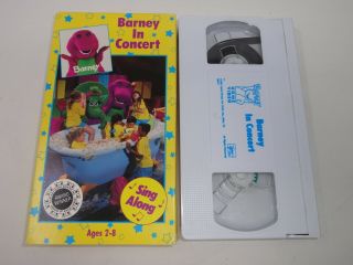 Barney In Concert (vhs) Live Kids Video Pbs Tape Childrens Tv Show Rare 1991