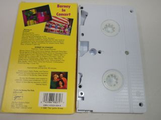 Barney in Concert (VHS) Live Kids Video PBS Tape Childrens TV Show Rare 1991 2