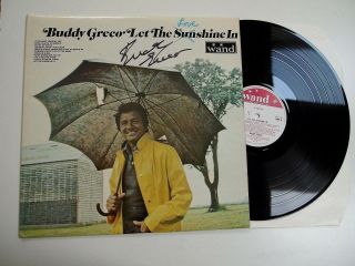 Buddy Greco - Let The Sunshine In Lp Vinyl Album Ex/ex Rare Signed Autograph