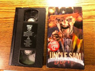Uncle Sam (vhs) Vintage Very Rare Lenticular Cover Oop 1998 Cult Horror Movie