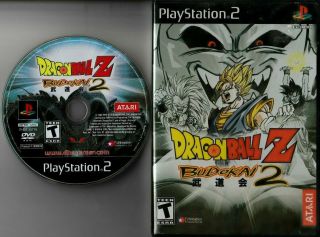 Rare Ps2 Dragon Ball Z: Budokai 2 Game Disc & Case
