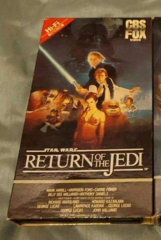 Return Of The Jedi 1983 Betamax Beta Very Rare