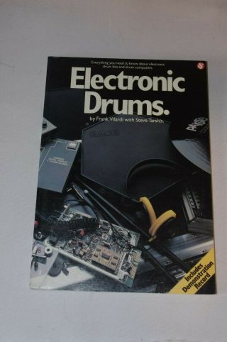 Electronic Drums By Frank Vilardi With Steve Tarshis Rare Book