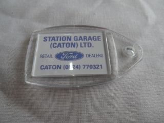 Rare Vintage Ford Dealer Key Ring Station Garage Caton