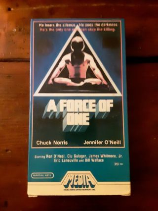A Force Of One Vhs Media 1979 Chuck Norris Action Cult Rare Martial Arts Karate