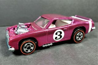 Mattel Hot Wheels Redlines Purple Plymouth Barracuda 3 Rare Sharp Grade