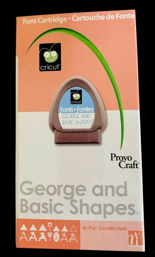 Cricut Cartridge - George And Basic Shapes - Rare And Retired