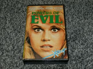 Rare Horror Vhs Powers Of Evil Aka Spirits Of The Dead W/jane Fonda Fellini
