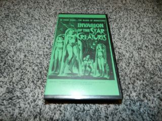 Rare Horror Vhs Invasion Of The Star Creatures Bob Ball The Fang Video