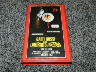 Rare Horror Vhs Movie Gatti Rossi In Labirinto Di Vetro Lf Film Made In Italy