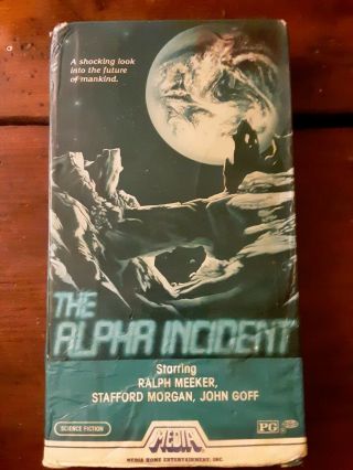 The Alpha Incident Vhs Media 1978 Horror Sci Fi Rare Oop Future Cult Slip